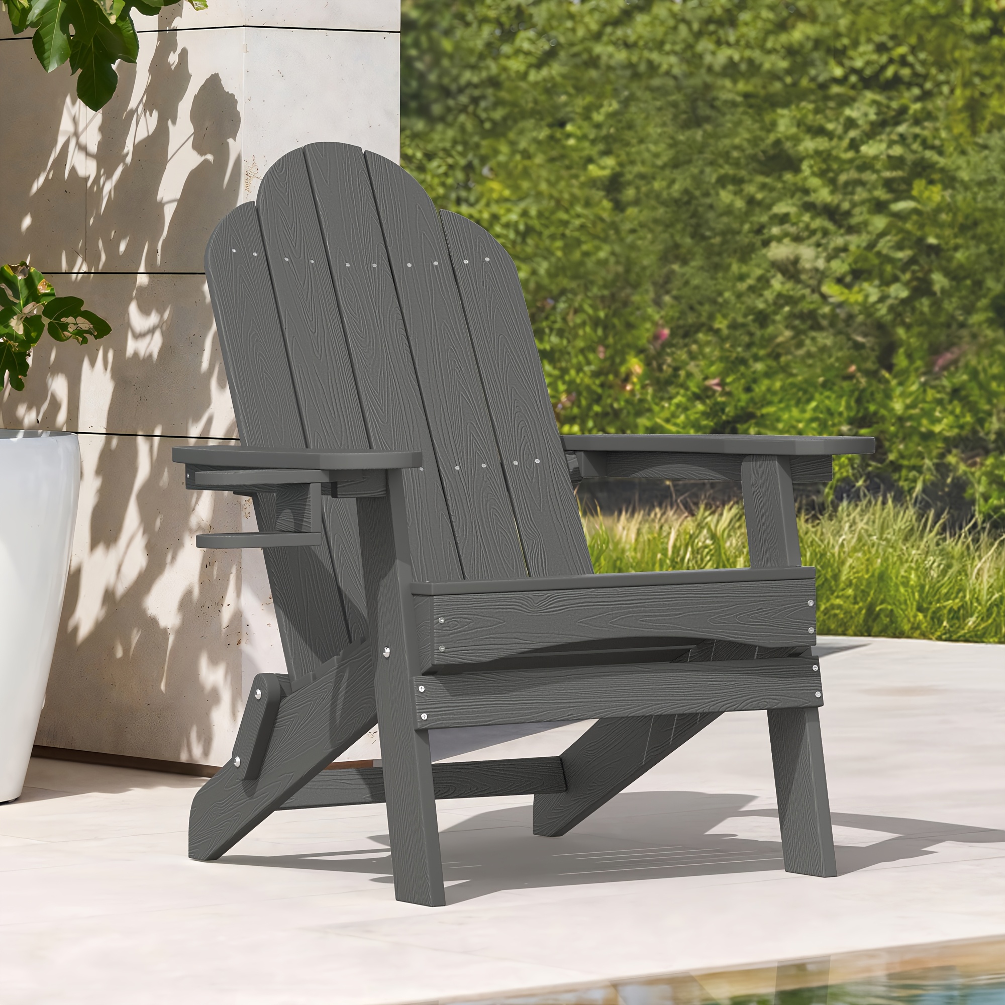 dark grey plastic garden chairs