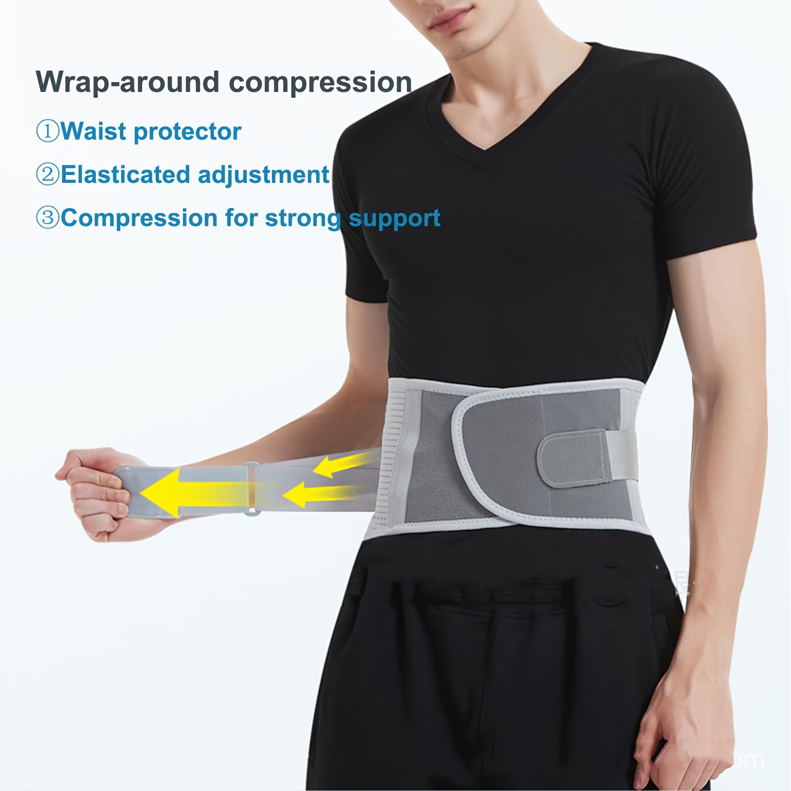 Paskyee Back Brace for Lower Back Pain Relief, Sciatica, Back Strap Support  for Men Women working out, lumbar support Belt XX-Large
