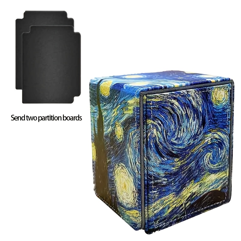 TEMU Magnetic Card Box, Large Capacity Holds 150+ Game Collectible Cards, Free 2 Dividers