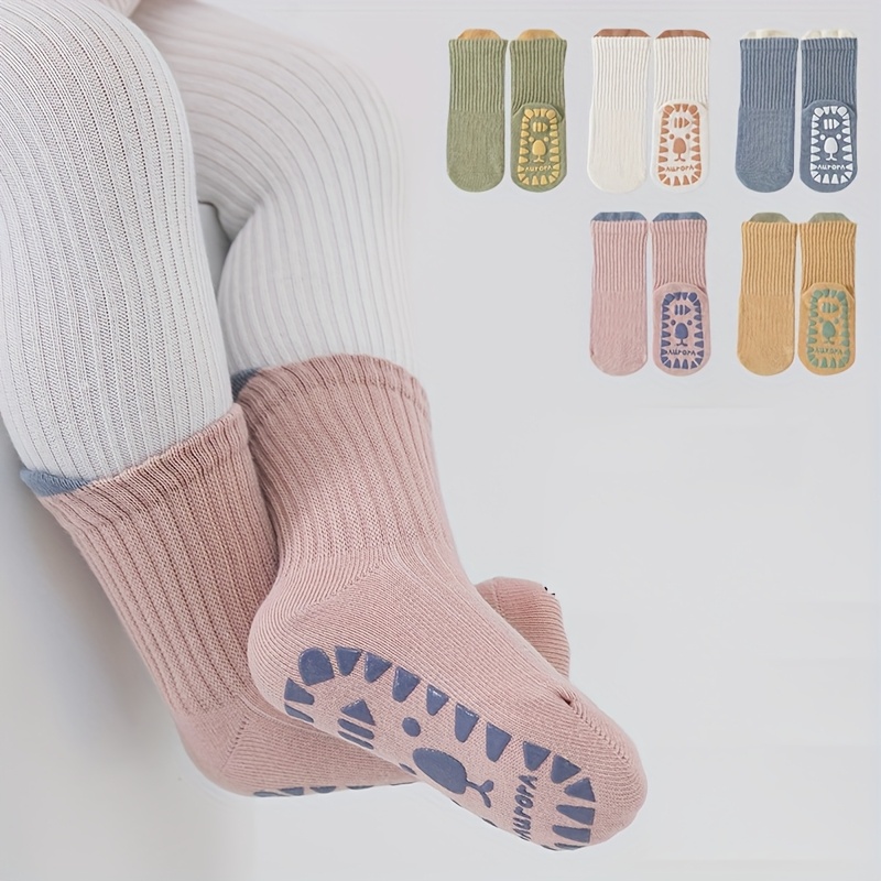 12 Paires Chaussettes Bébé Garçon - Antidérapantes - Motifs Véhicules - Coton