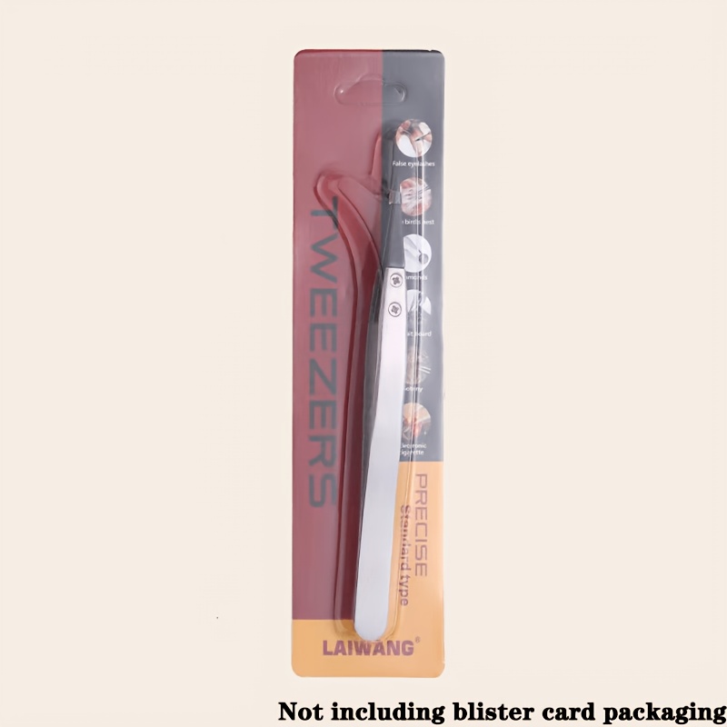 TEMU New Stainless Steel Esd-259a Precision Anti-static Carbon Fiber Tweezers - Stainless Steel Precision Pliers For Crafts, Jewelry, Electronics, No