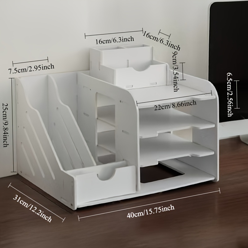 item picture 4+2 Portable Folder Office File Essential File Rack Organizing Storage Folder Office Storage Collection