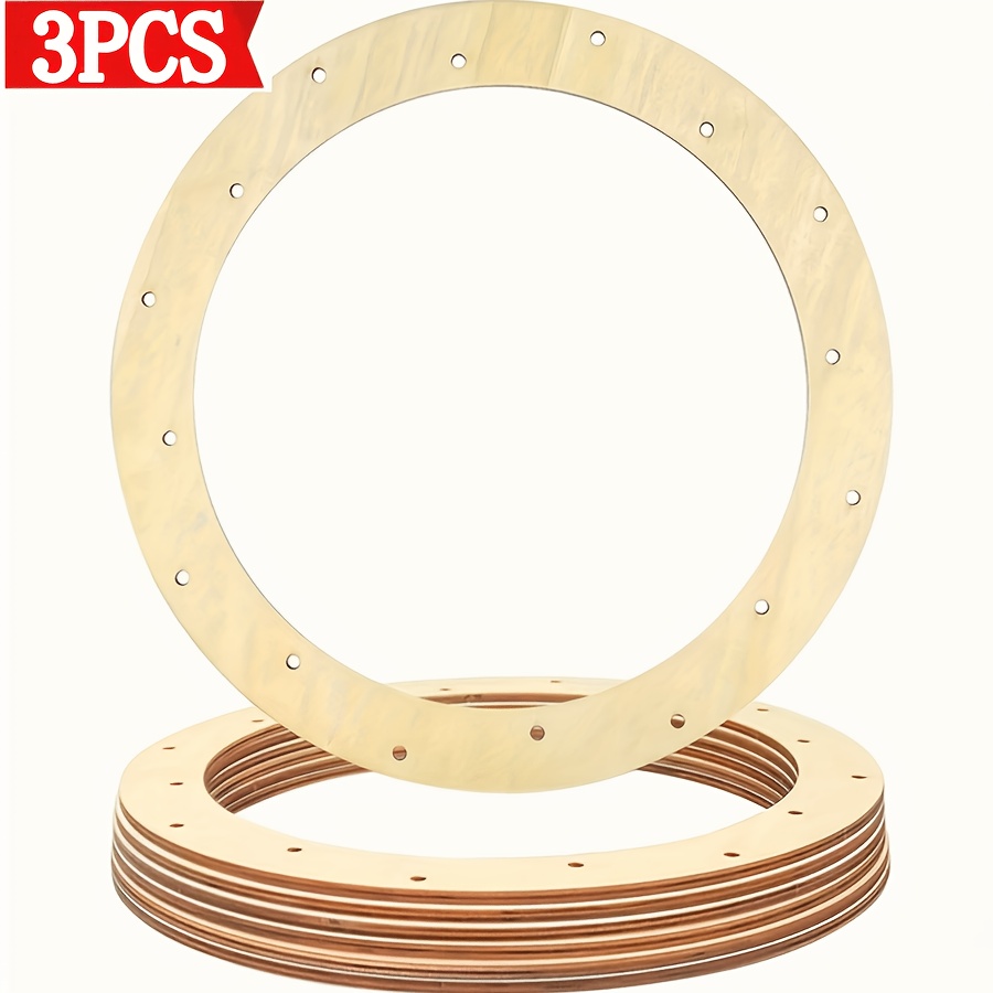 TEMU 3 pezzi Corona di legno Grande (12 pollici) Decorazione a Decorazione per la casa e l' Decorazione d'interni Artigianato a Natale Capodanno