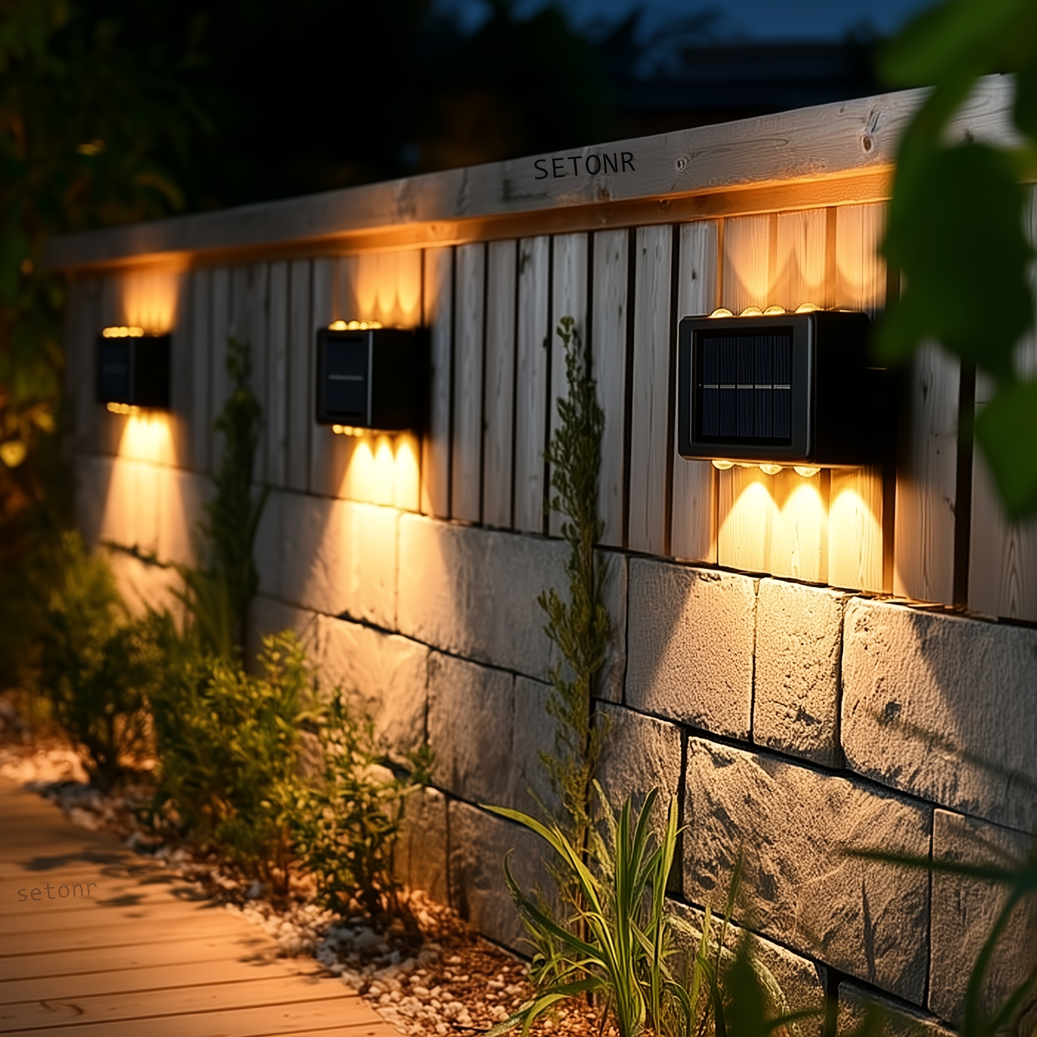 solcellslampor för trädgård 6 led lampor ovanför och - Temu Sweden