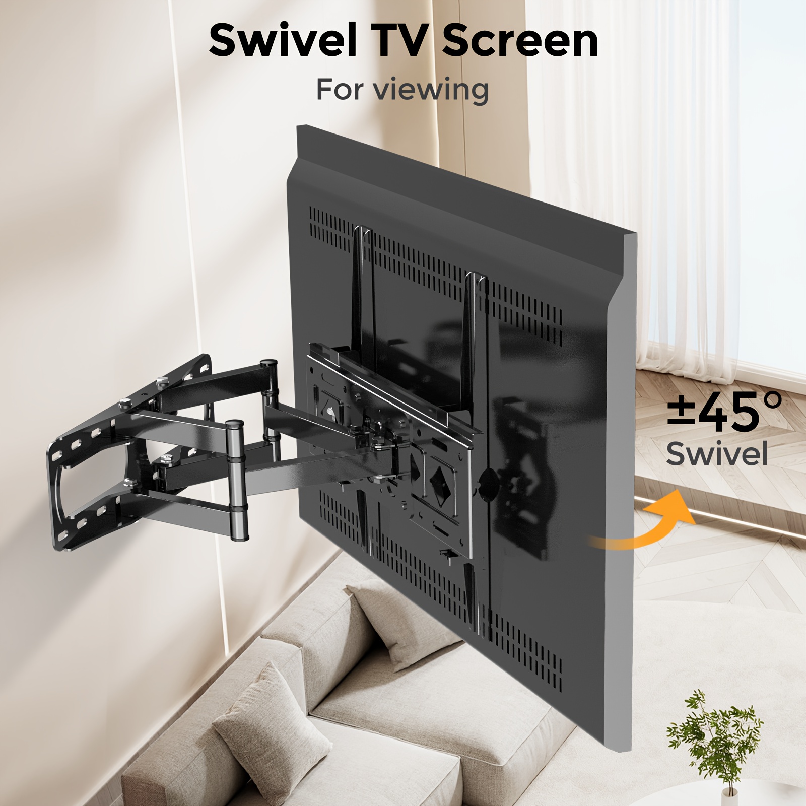 Tv Wall Mount Bracket For 26 60 Inch Tvs Iron Construction Dual