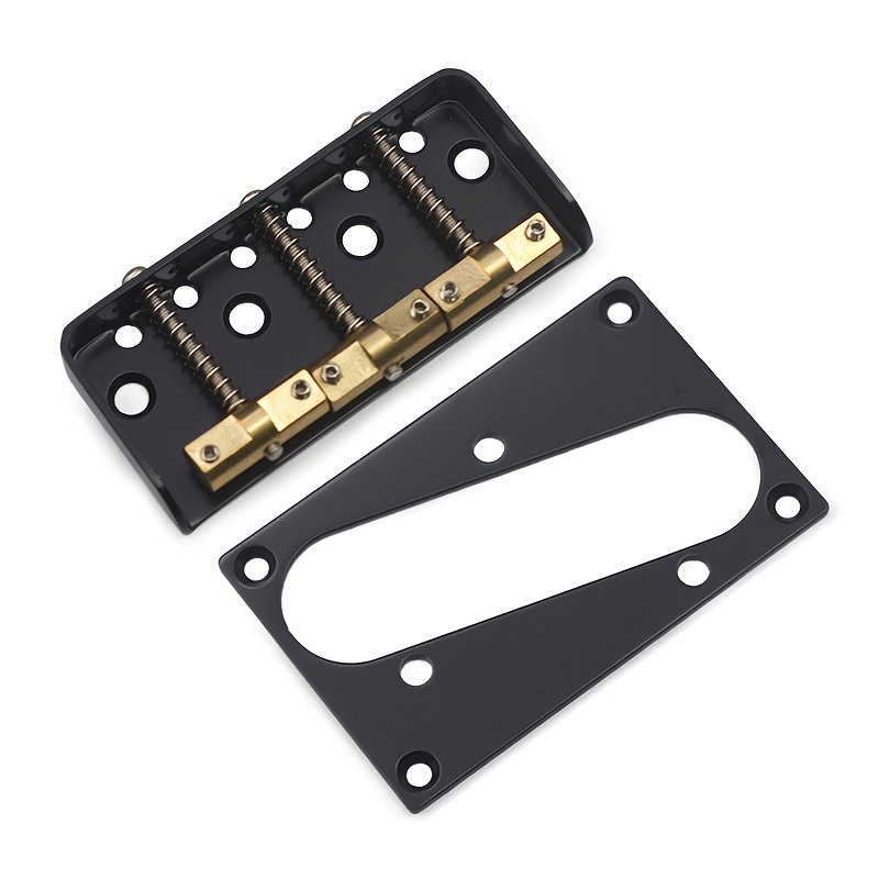 [Short Guitar Bridge with Cutaway] Pickup For TL Guitar With Short Guitar Bridge, Separate Border, Outer Dimensions (77X50mm) Inner Dimensions (73.5x21.5mm), Double-loaded Guitar Bridge, With Cutaway Side Panel And Compensated Brass Saddle
