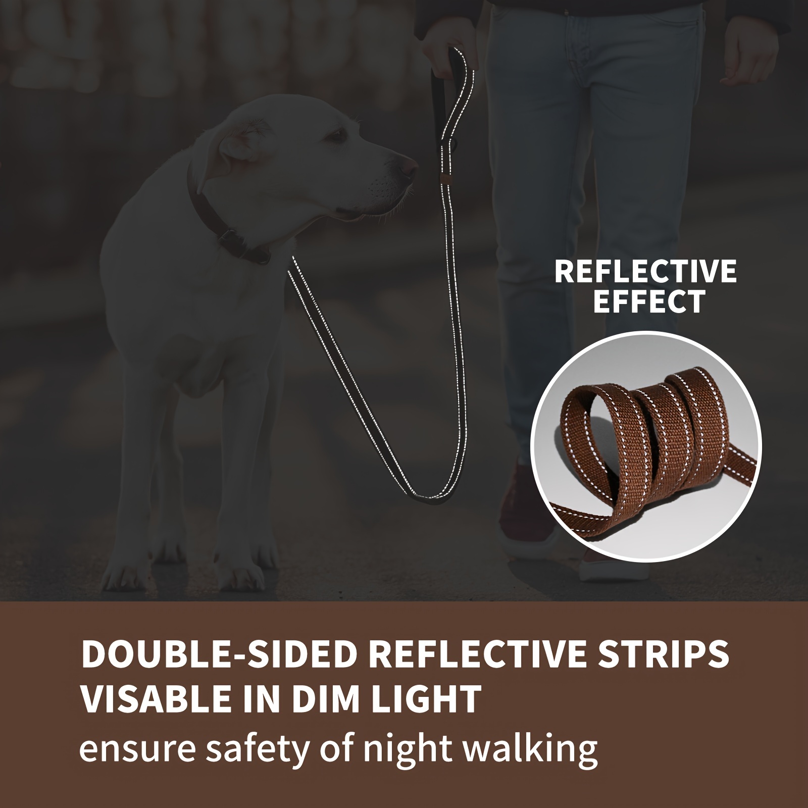 Reflective Dog Leash for Small, Medium, and Large Dogs