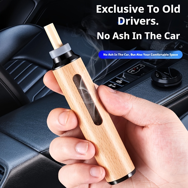 ash free cigarette holder Car ashtray: say goodbye to ashy messes! enjoy smoke-free drives with our portable, ash-proof Height 12 In. High-quality lazy cigarette holders, anti-smoke