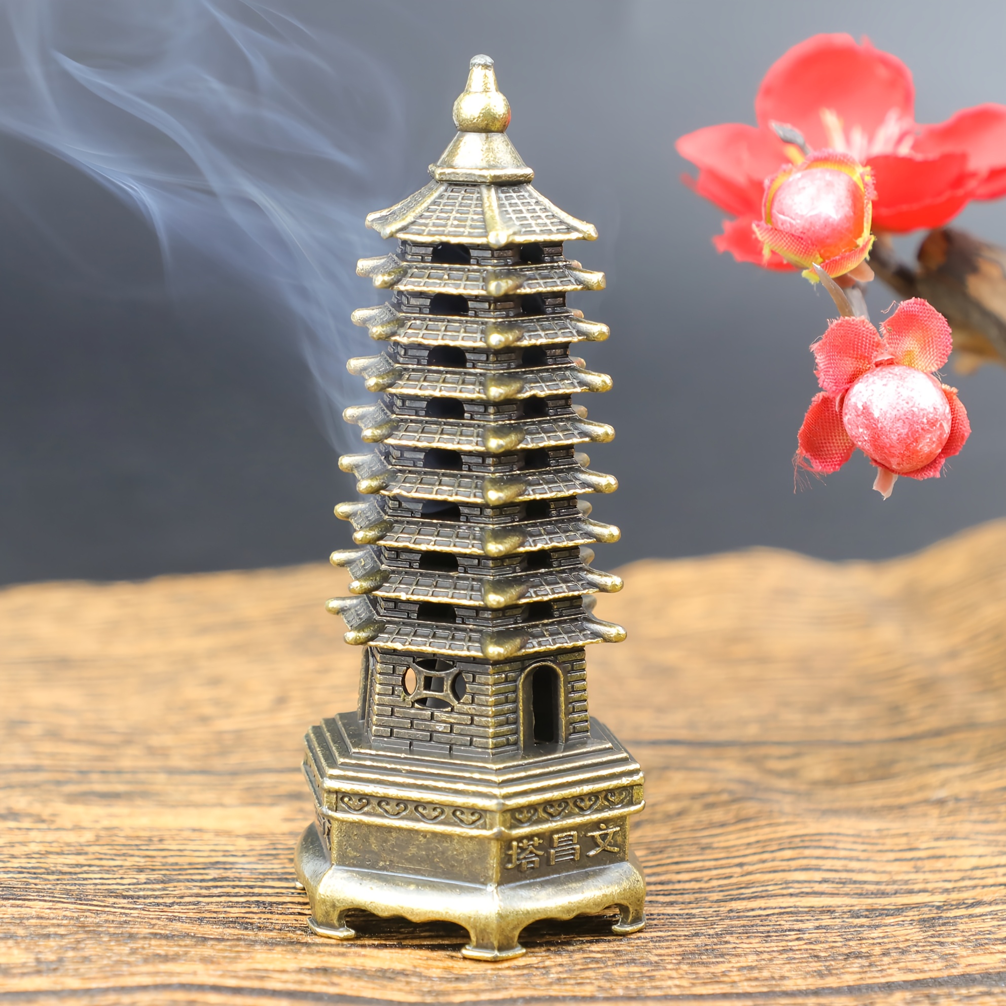 E-shop 1 Stück Neunlagiger Zinklegierung Räucherständer & Shui Deko - Vielseitig für konventionelle, loses Blatt & Stäbchenräucherwerk, traditionelles