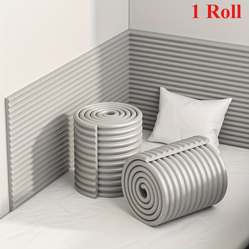 1roll 3d Textured Wall Stickers - Waterproof & Moisture-resistant Corner Protectors, 200x20cm, Easy Decor For Walls, Tables, Chairs, Wallpaper For Walls, Chair Protection, , Durable Protection