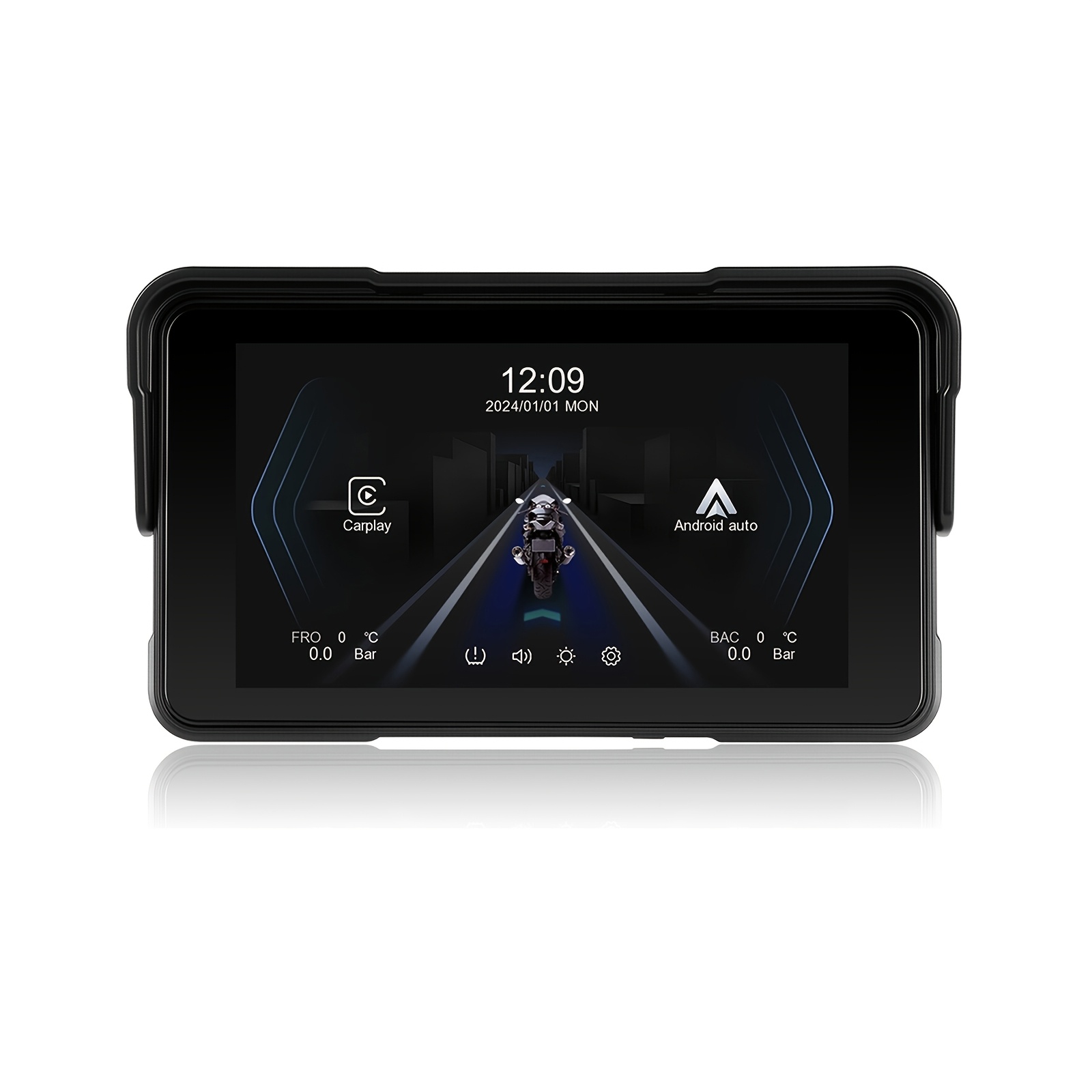 TEMU 8.1 Inch Carplay Screen For Motorcycle, & Car Display For Motorcycles, Car Radio For Motorcycles Wireless Helmets & Headphones, With Wired