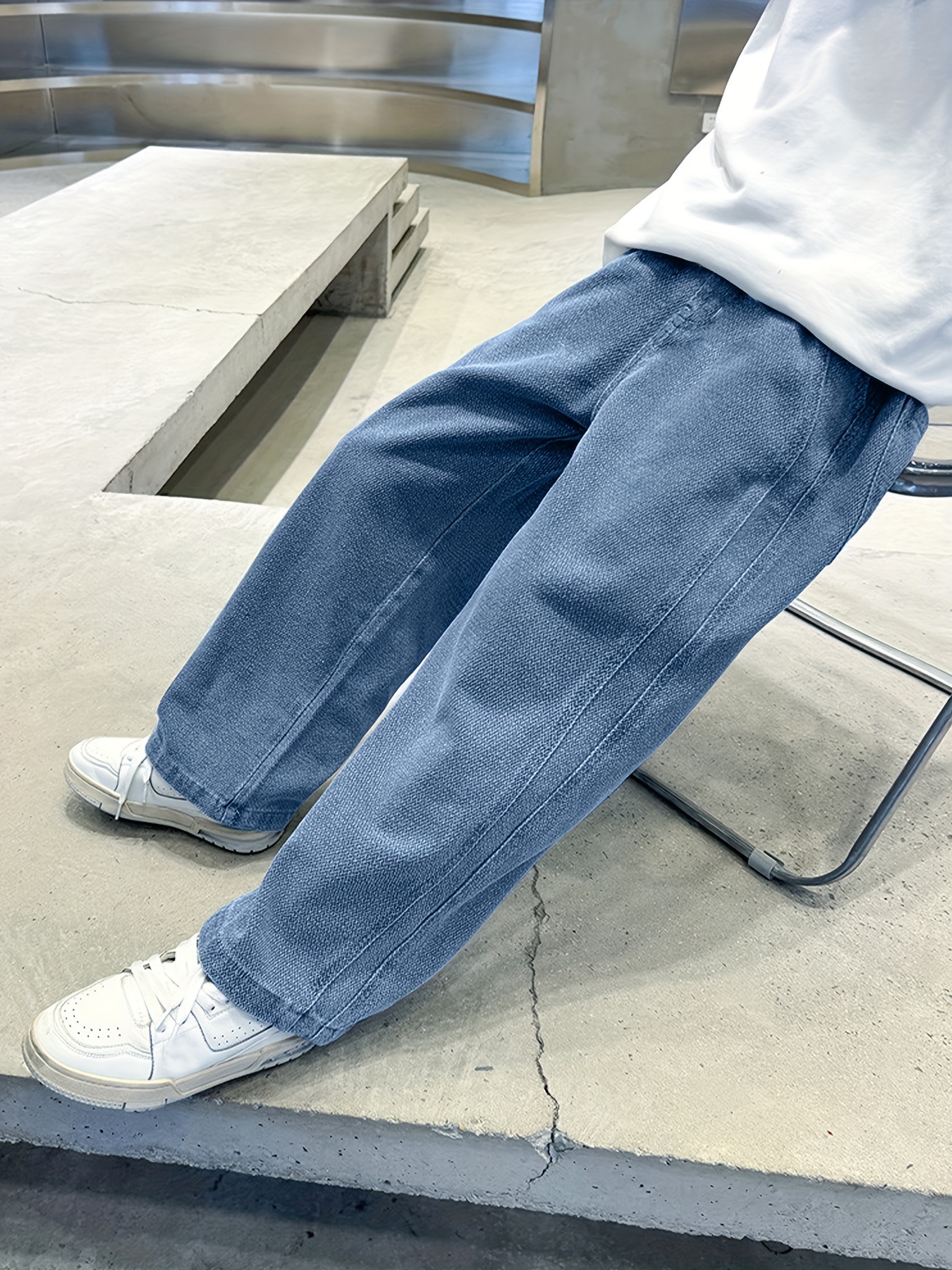 heavy duty workwear jeans oversized straight leg light wash - Temu heavy duty workwear jeans oversized straight leg light wash - Temu