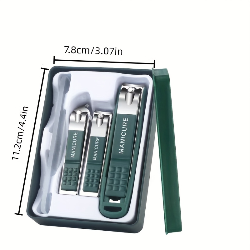 TEMU Germany Nail Clipper Set - Set Of New High-grade Men's And Women' Nail Cutters Pedicure Tool Boxes