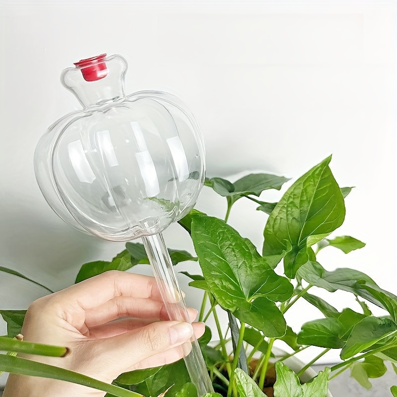 

Durable Transparent Pumpkin-shaped Automatic Watering System - Ideal For Travel & Home Gardening, Prevents Plant Drying Simplify Your Gardening Routine