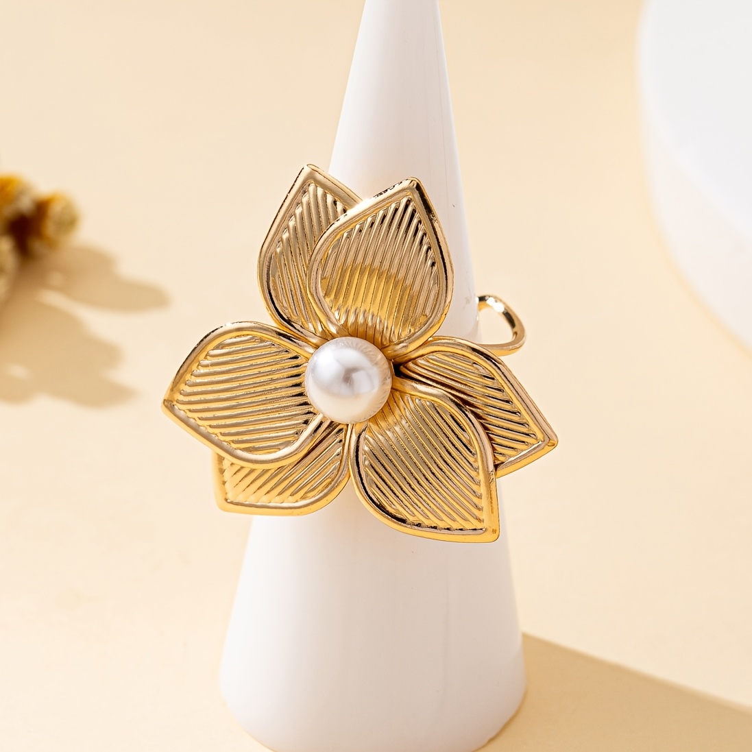 Fashionable Floral Colorful Drip Adjustable Open Ring