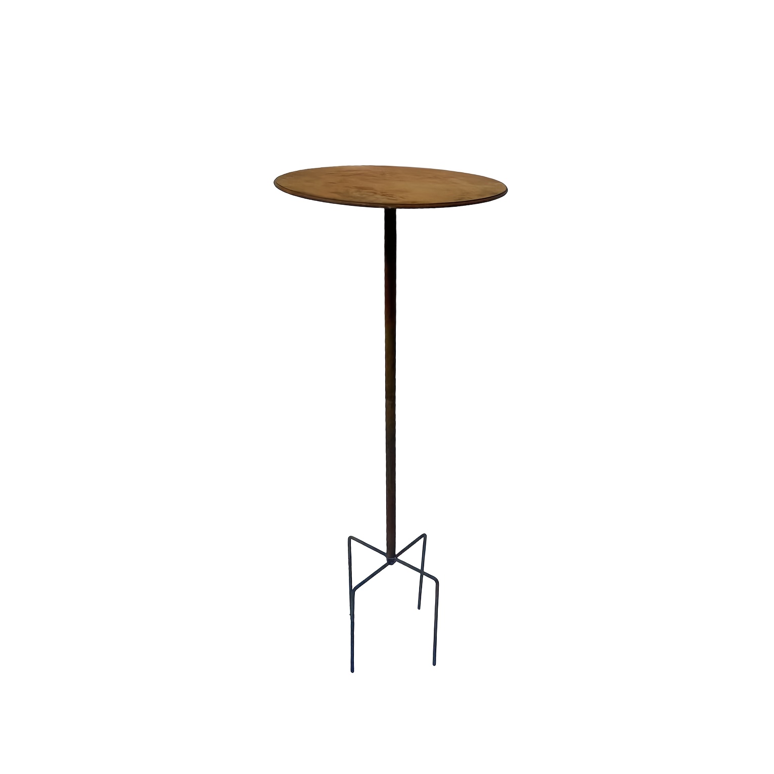 1 Rusty Table, Outdoor Courtyard Outdoor Gardening Shelf, Household Flower Decoration Display Stand