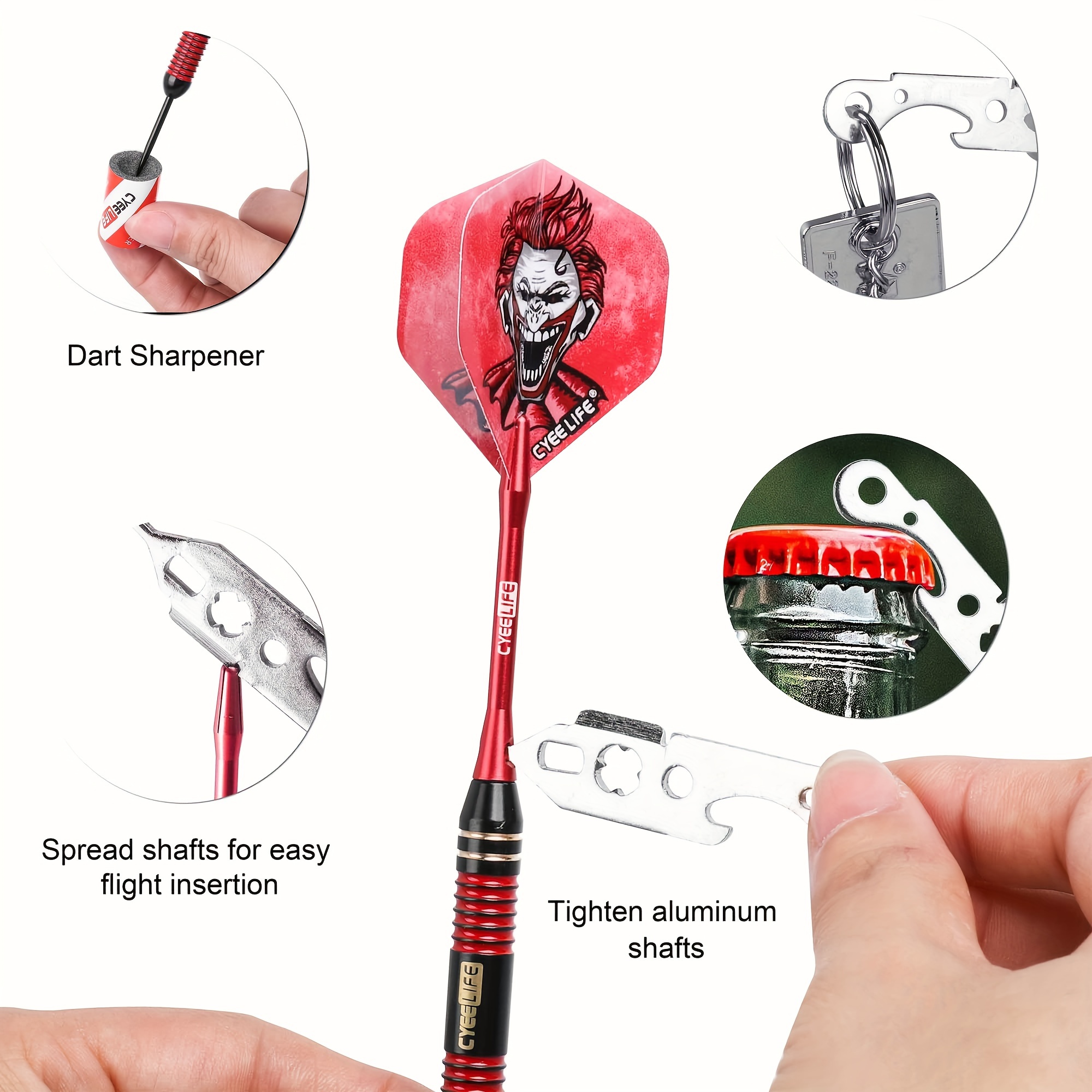 CyeeLife Professional Dart Accessories Kit with Extra Shafts