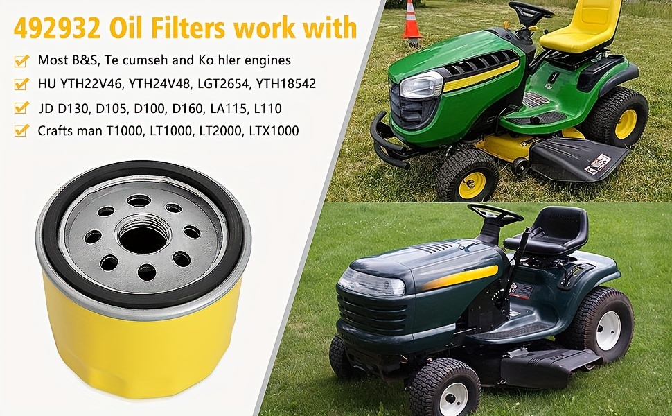 Engine Oil Change Craftsman T1000 Oil Filter Craftsman Lawn