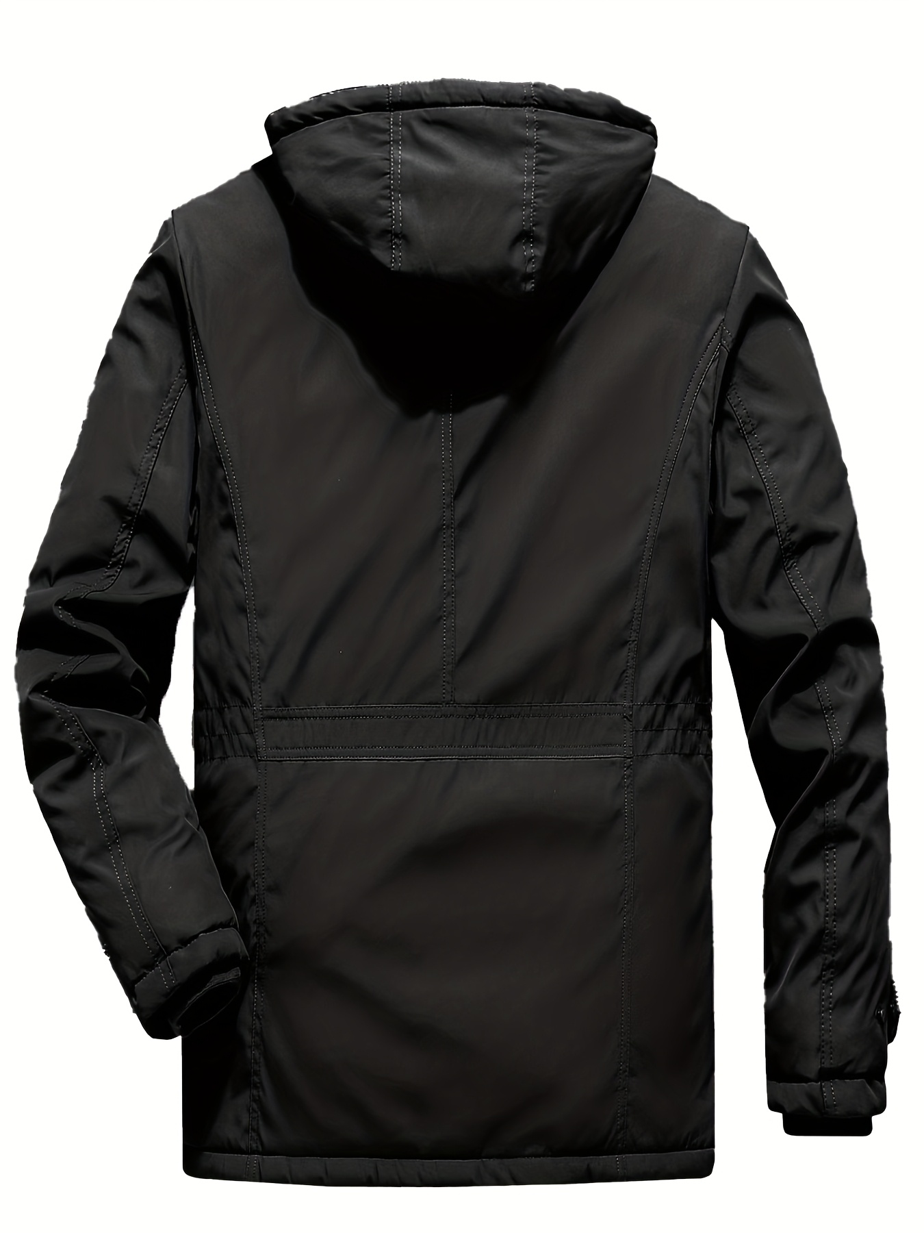 mens winter zip pocket casual fleece lined weather - Temu South Africa