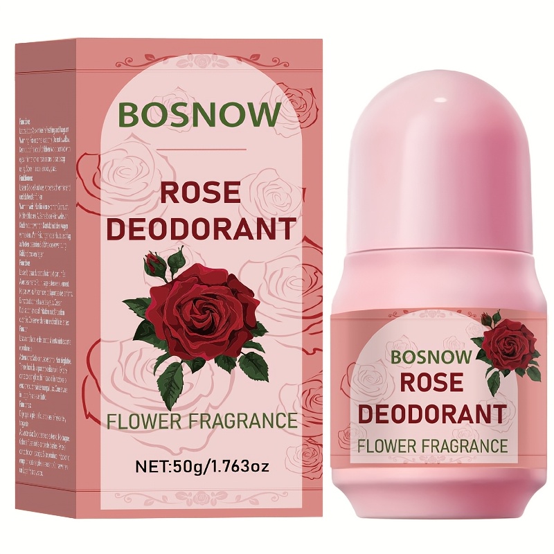 Image of Rose Deodorant Cream, Full Body Deodorant, Rose Extract, Light Elegant Fragrance Covering Body Odor, Long-lasting , Natural Fragrance, Moisturizing Skin, Clever Design, Easy To Carry