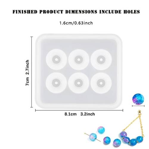 silicone molds for bead making resin spherical and cubic beads for jewelry pendants earrings and bracelets craft enthusiasts