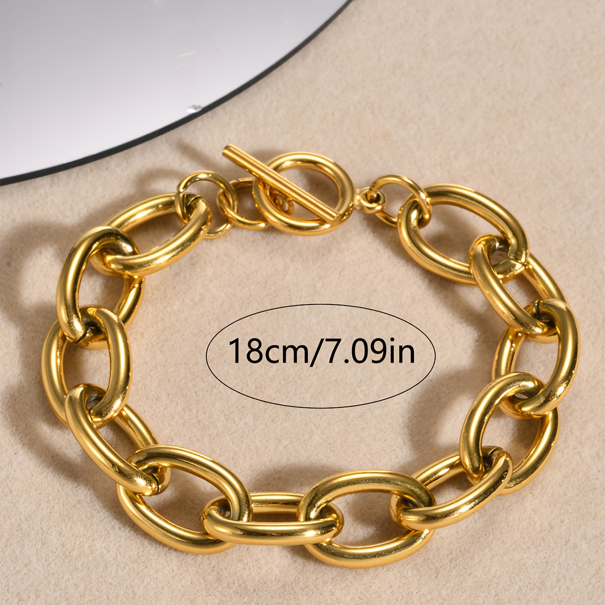 Fashionable Light Luxury Hollow Thick Chain Bracelet