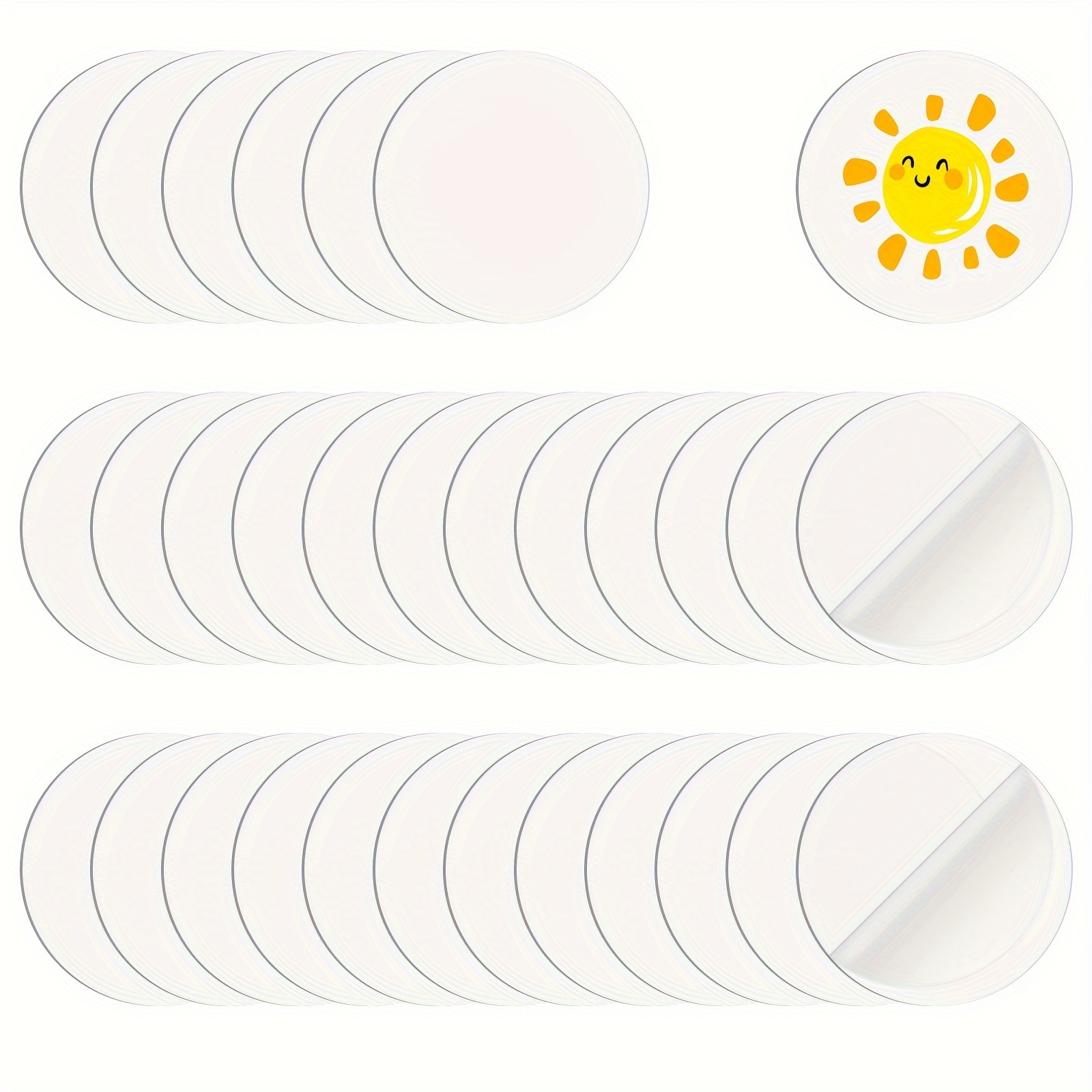 

Acrylic Circle Blanks Set, 30 Pcs, Clear Plastic Discs For Diy Crafts, Jewelry Making Kits - Seat Cards, Art Projects, Painting Decorative Pieces – No Power Needed