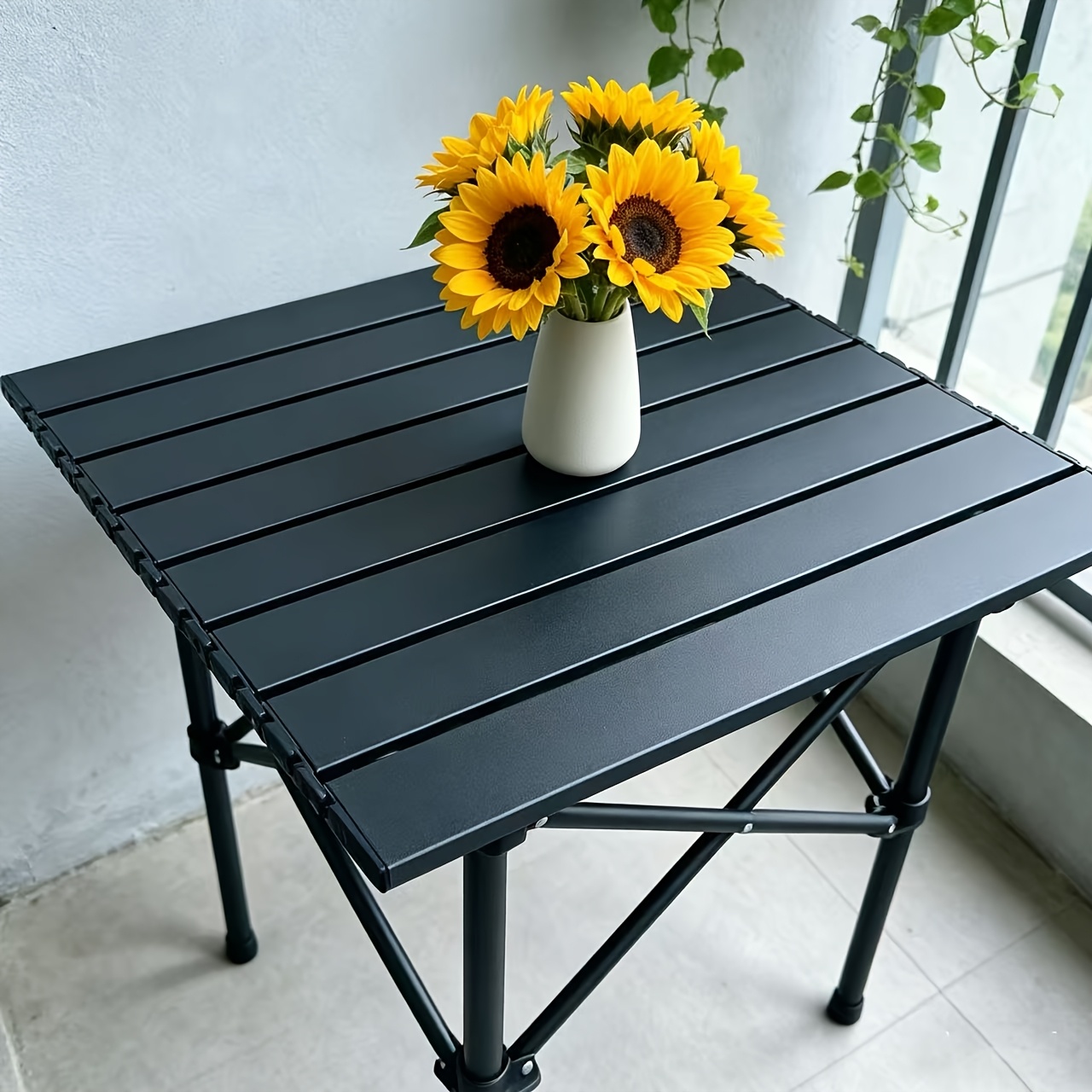TEMU Table de - idéale pour les amateurs de , parfaite également pour les étals de marché . Facile à assembler et à ranger avec un sac de transport,