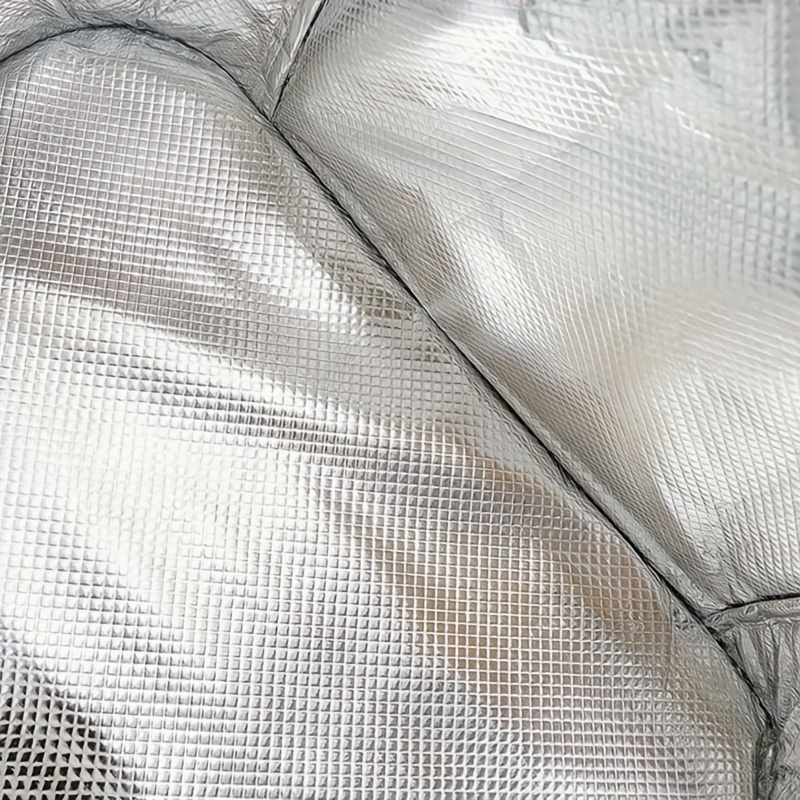 Insulated Oxford Cloth Cooler Bag with Sewn Frame - Portable, Collapsible Picnic Basket, Non-Food Contact, Grey, Ideal for Outdoor Events And Camping, Camping Essentials|Sturdy Handle Bag|Insulated Cooler, Cooler Bag, Back to School Lunch Bag