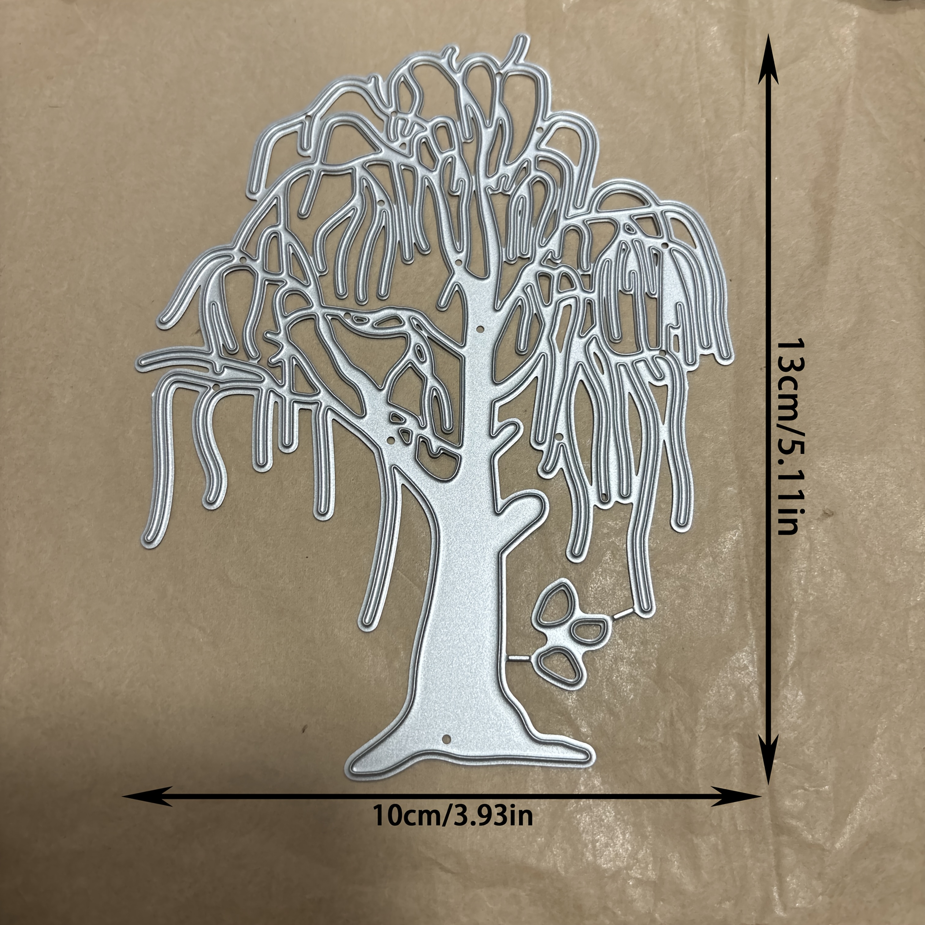Silvery Theme Diy Paper Album Craft Theme Die Cut Card Template.
