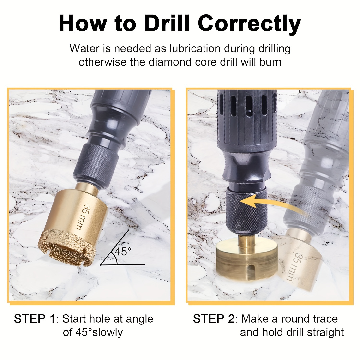 set of 12 diamond drill bits for glass marble and stone   a   kit ranging from 6 to   along with hand tools for   and ceramic details 6
