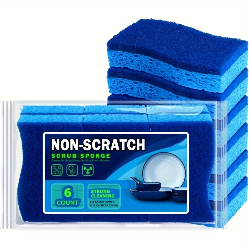 dual sided non scratch kitchen cleaning sponges super absorbent multi purpose scrubbing pads durable   sponges for dishes and   dishwashing sponges durable kitchen sponges durable cleaning sponges