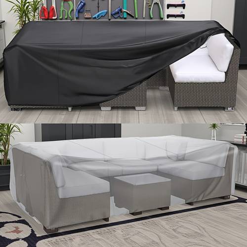 outdoor terrace all day rectangular furniture set a table and chair set with drawstring and use this heavy duty square cover to protect your yard furniture