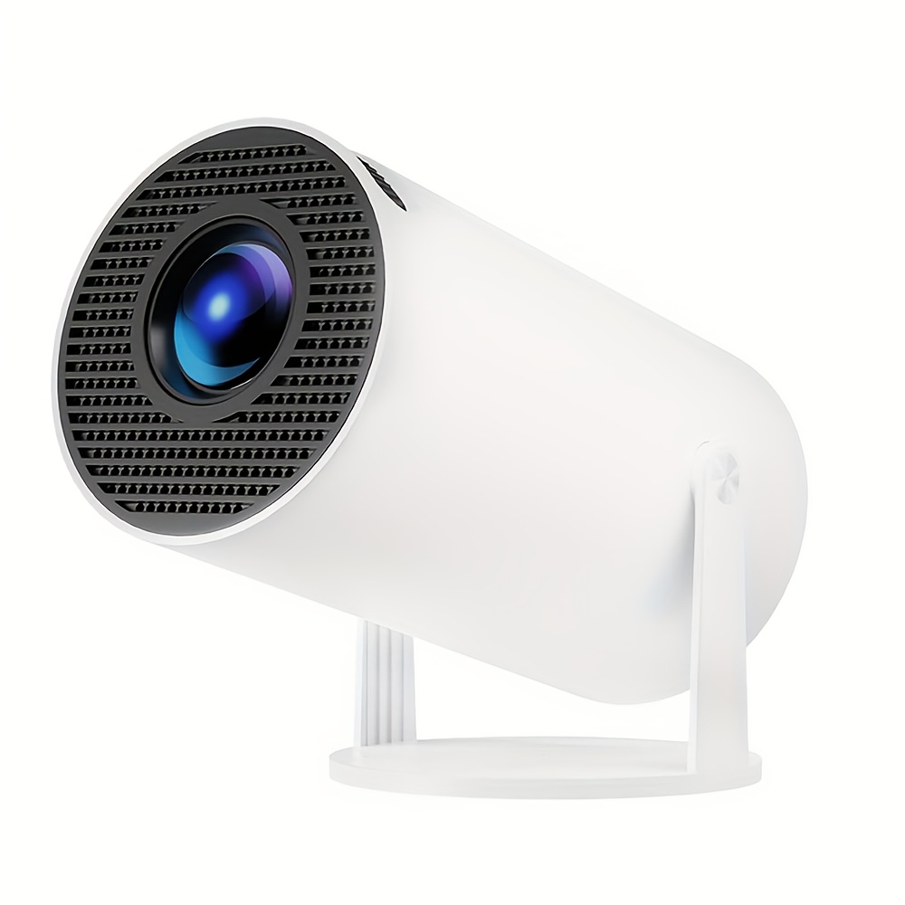 Image of Ultra Hd 1080p Projector, Equipped With 11.0, Dual-band Wifi 6, Supports 1080p, 180° Rotating Stand, Local 720p - Smart Tv Streaming, Gaming, Home Theater Projector, Suitable For Office And Camping