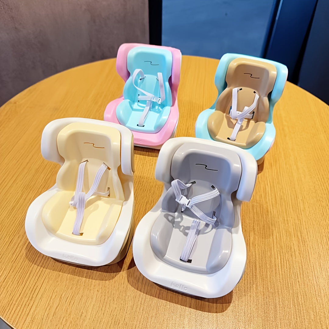 multifunctional doll seat | durable plastic strap adjustable strap | collectible doll chair with clip-on air conditioning outlet retainer -    , suitable for placing 10-17cm dolls 0