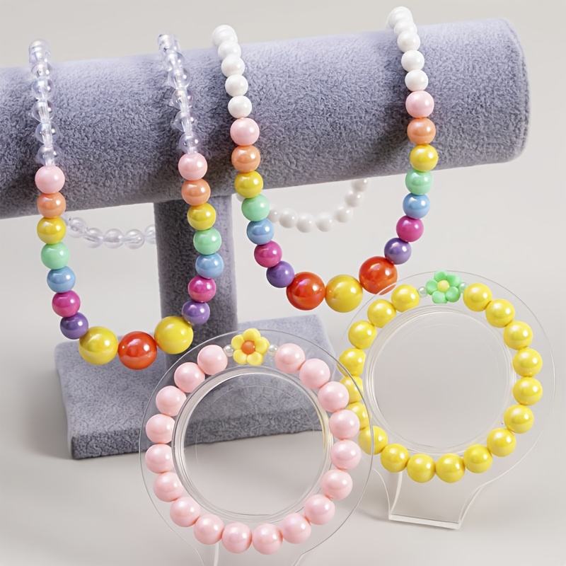 Women's Imitation Precious Bead Stackable Bracelet, Elastic