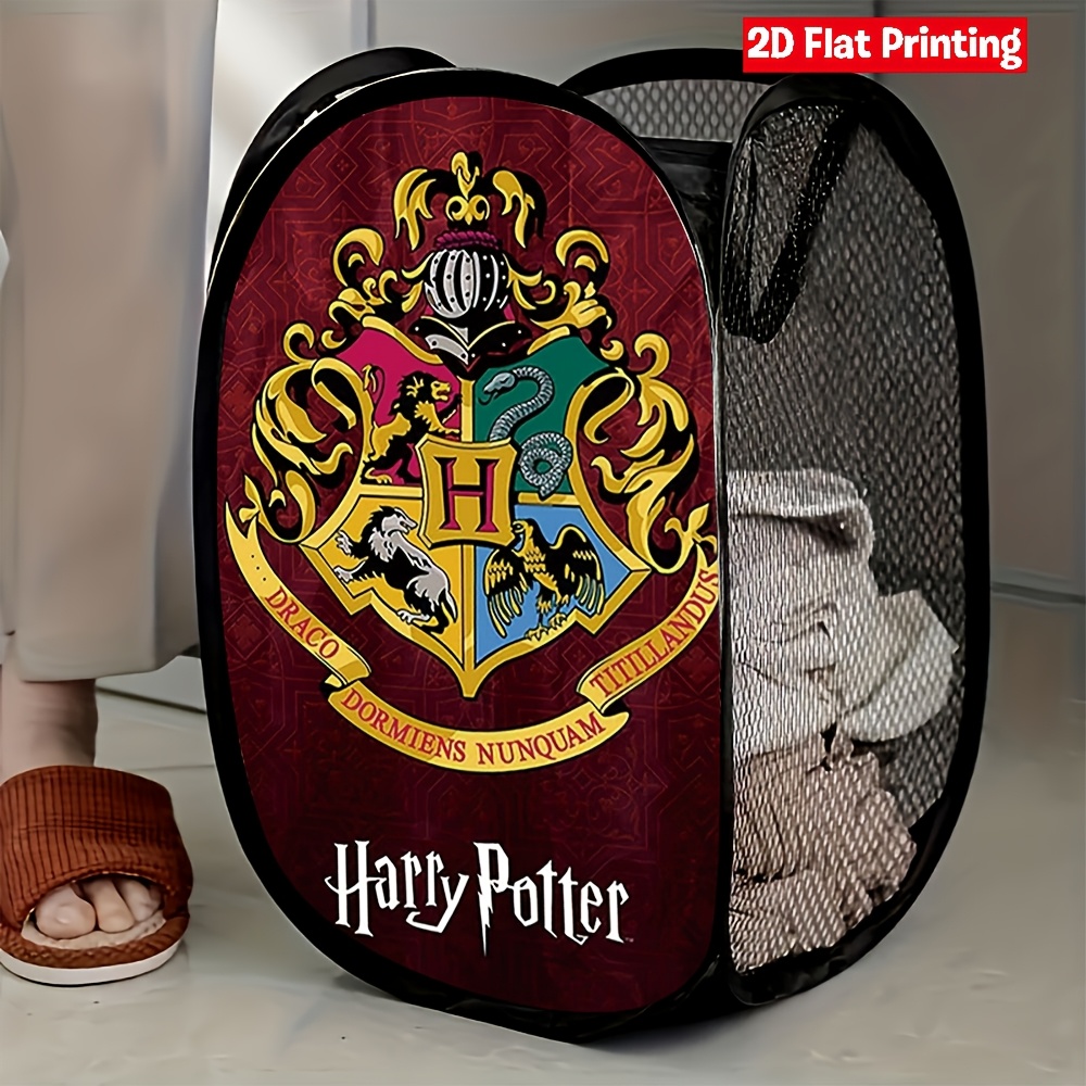 TEMU 1pc Harry Potter Collapsible Laundry Basket, Lightweight And Durable, Ideal For Bedroom, Bathroom, Dorm, And Storage, Christmas Gift Giving,