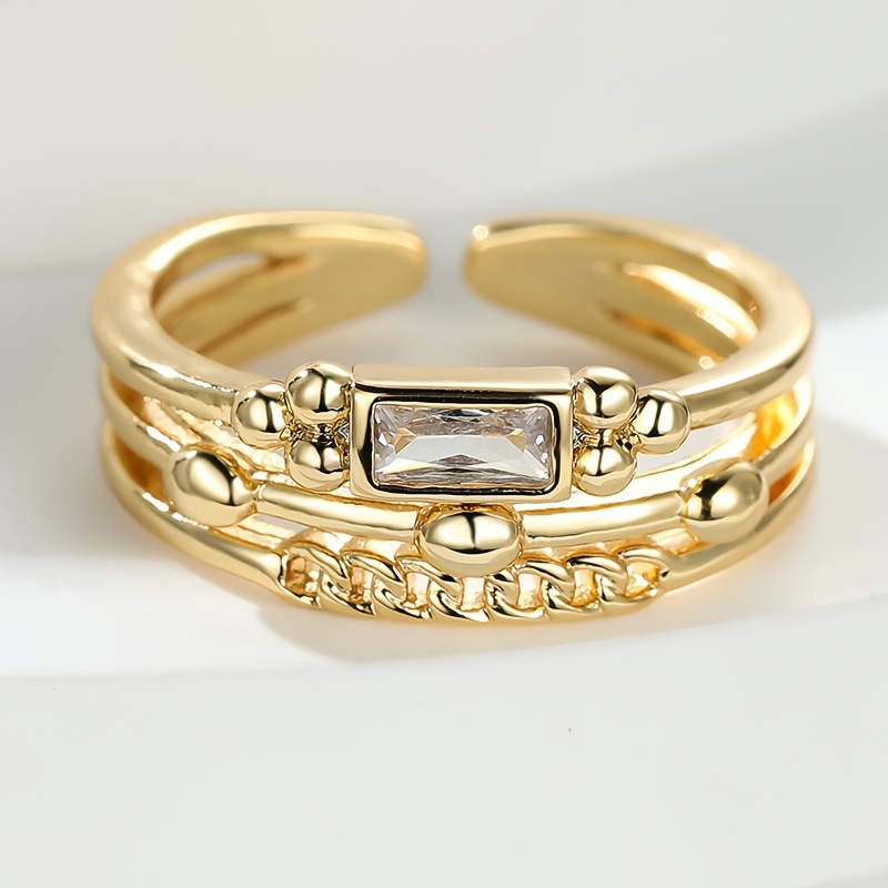 Women's 3-Layer Fashion Ring, Elegant Holiday Gift