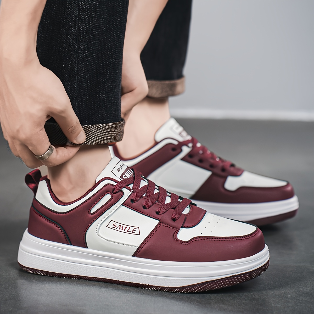 YAMEPP Zapatillas Bajas para Hombre con Parte Superior y Suela Acolchada - Deportivas con Detalles Deportivos, Adecuadas para Exteriores/Urbano/Casual, Skateboarding, Negocios y Atuendos Informales - Calzado Cómodo con Cordones para Cualquier Terreno
