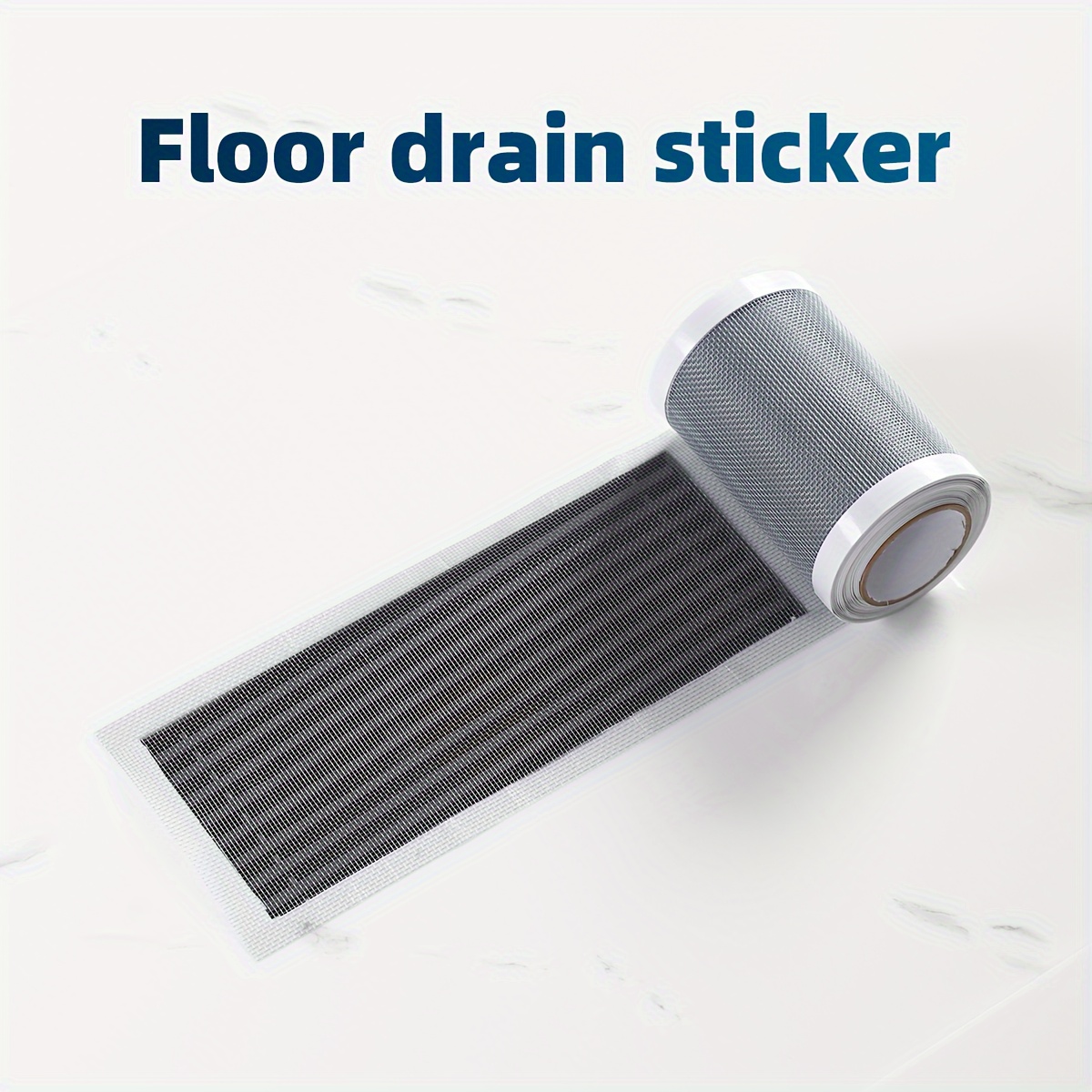 

Disposable Floor Drain Sticker Filter Mesh With Double-sided Adhesive, 5m Roll Length, Plastic Material, Easy To Cut, Insect And Hair Blockage Preventer For Bathroom Drains, No Electricity Required.