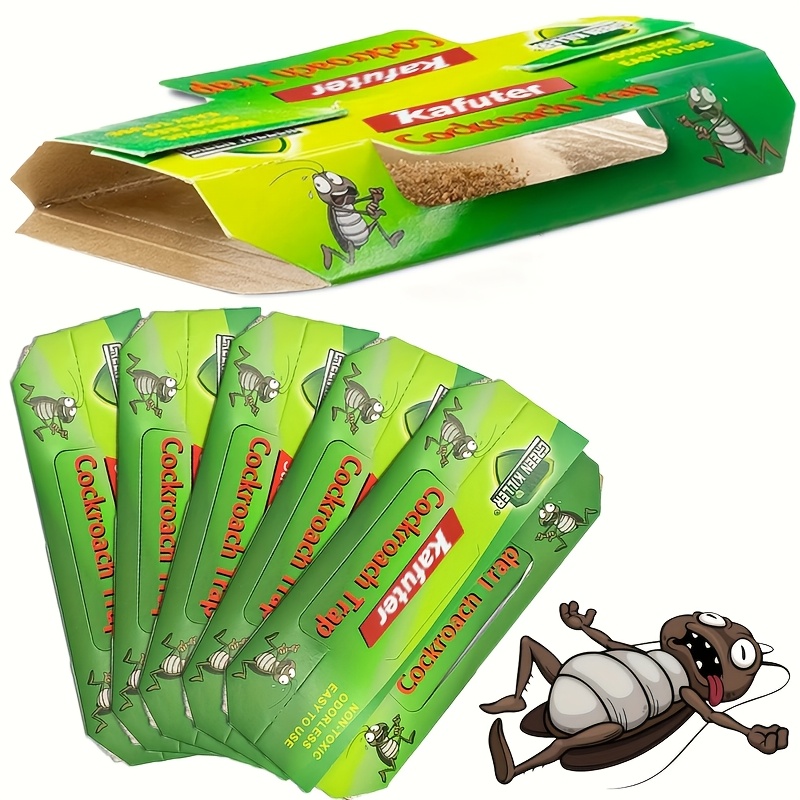 30pcs 25pcs 15pcs 5pcs cockroach traps indoor sticky paper cardboard cockroach house common for kitchen dining room warehouse etc suitable for cockroaches ants   and   crawling pests indoor use no electricity required Product details 1
