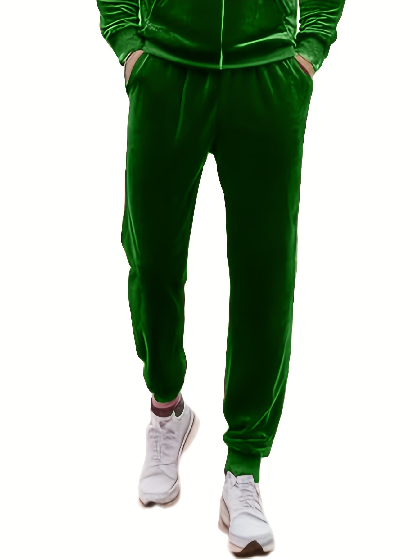men' velvet joggers stylish casual sweatpants Temu Mauritius