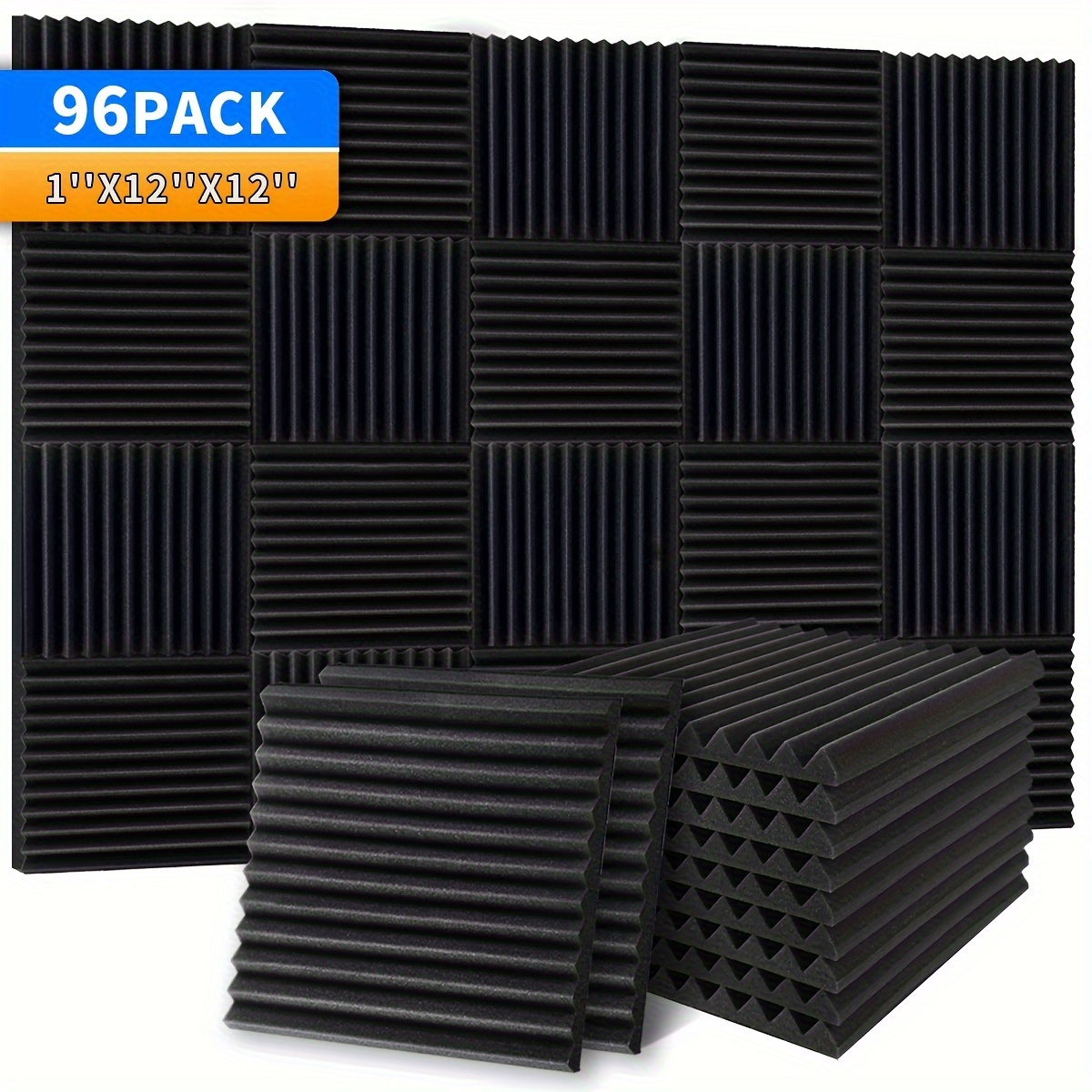 

Cheap Acoustic Foam Panels 1 X 12 X 12 Inches Large Sound Proof Foam Panels For Walls, Wedge Soundproof Wall Panels Acoustic Panels