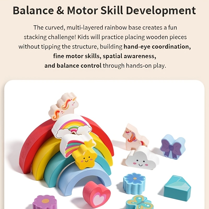 Colorful Balancing Stacking Blocks for Kids