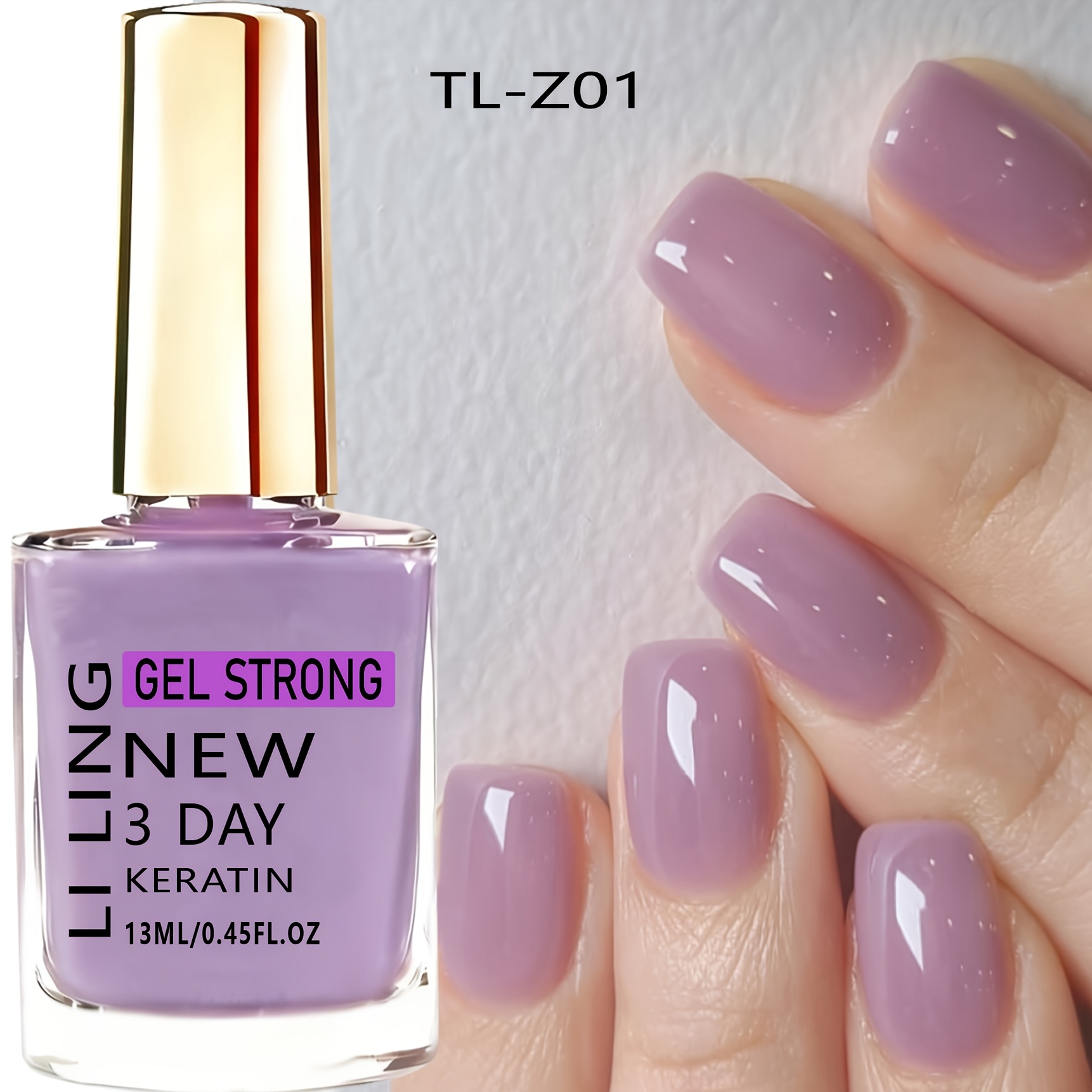 Image of Icy Purple Nail Hardener- New For Spring/summer-air Dry, Fast Manicure, A Must-have For Nail Lovers.