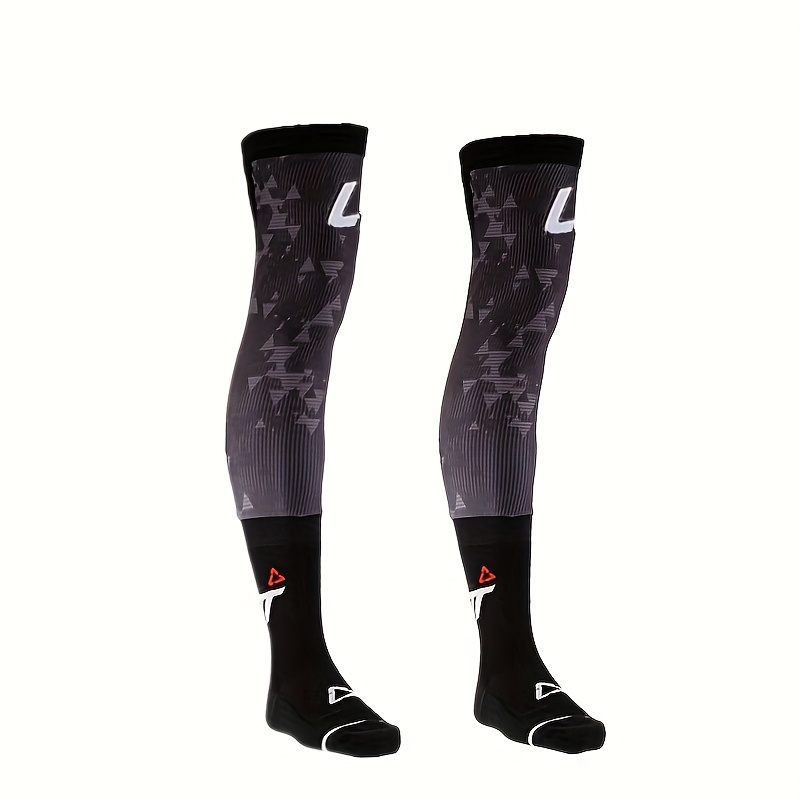 2025 black and white camouflage off road motorcycle riding socks mountain bike riding long socks sweat absorbing breathable and comfortable 0