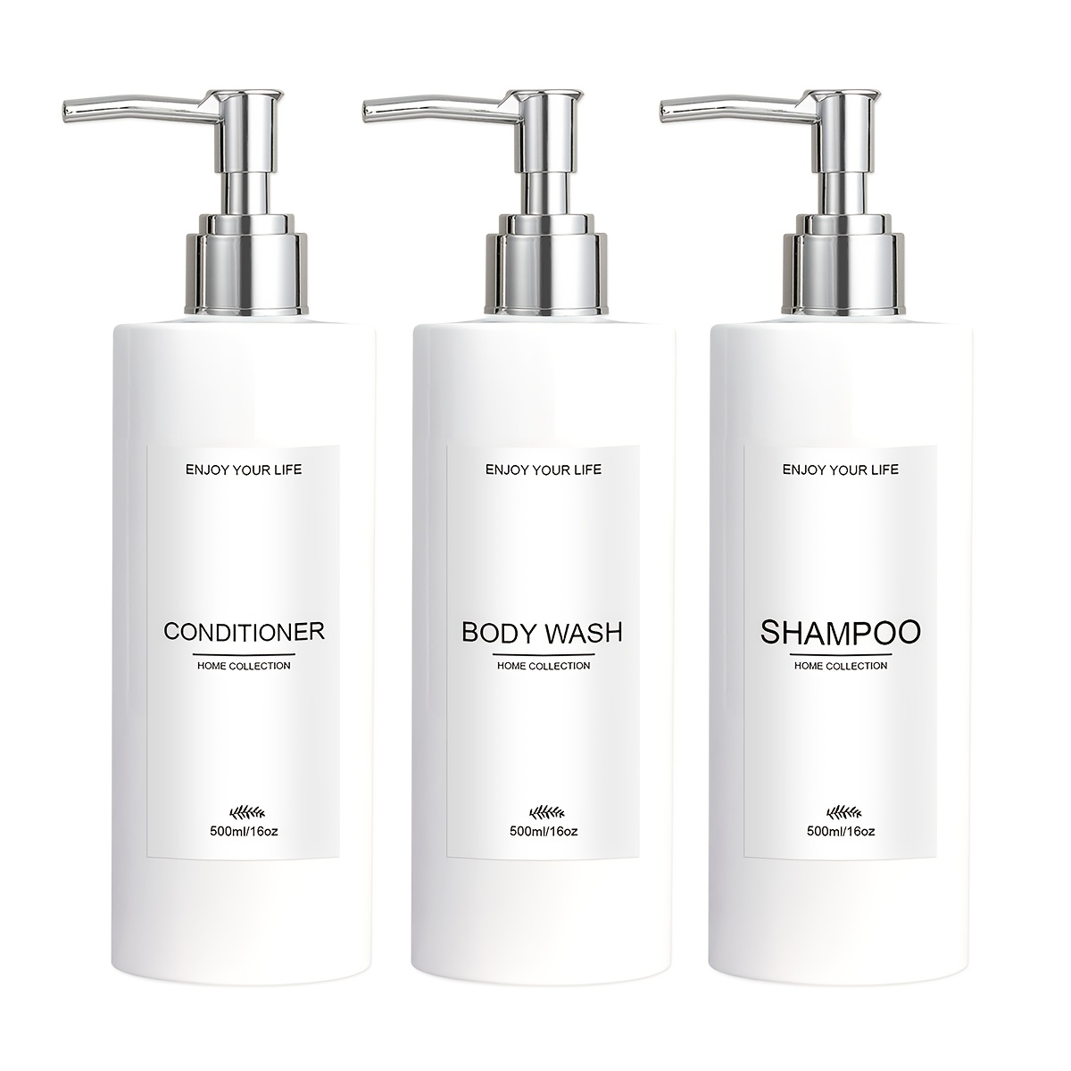Elegant Soap Dispenser With , Bathroom Shower Shampoo And Conditioner Dispenser Bottles For Home Decor