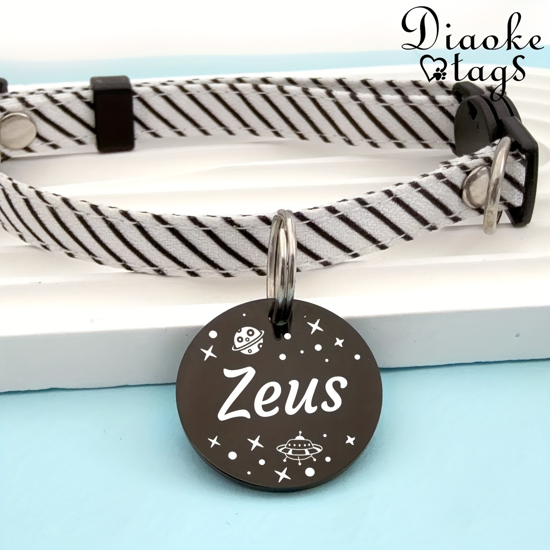 Custom Dog Tags, Funny Double Sided Deep Engraved Pet ID Tags