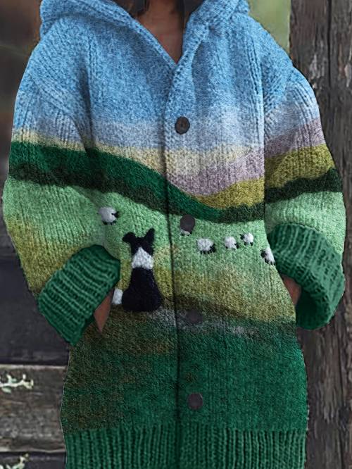 2025 popular autumn and winter cardigans with hats womens sweaters with long sleeves and loose button designs fashionable casual and items seasonal low items hot selling