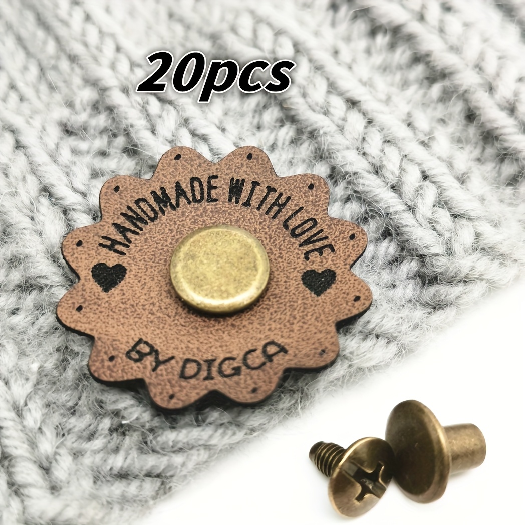 TEMU Personalizza 20/80 Etichette a Forma , con Spille e Supporto, Personalizza con il Tuo